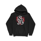 Santa Ana Pony Logo Hoodie (Home Plate - Red Streaks)
