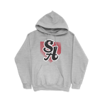 Santa Ana Pony Logo Hoodie (Home Plate - Red Streaks)
