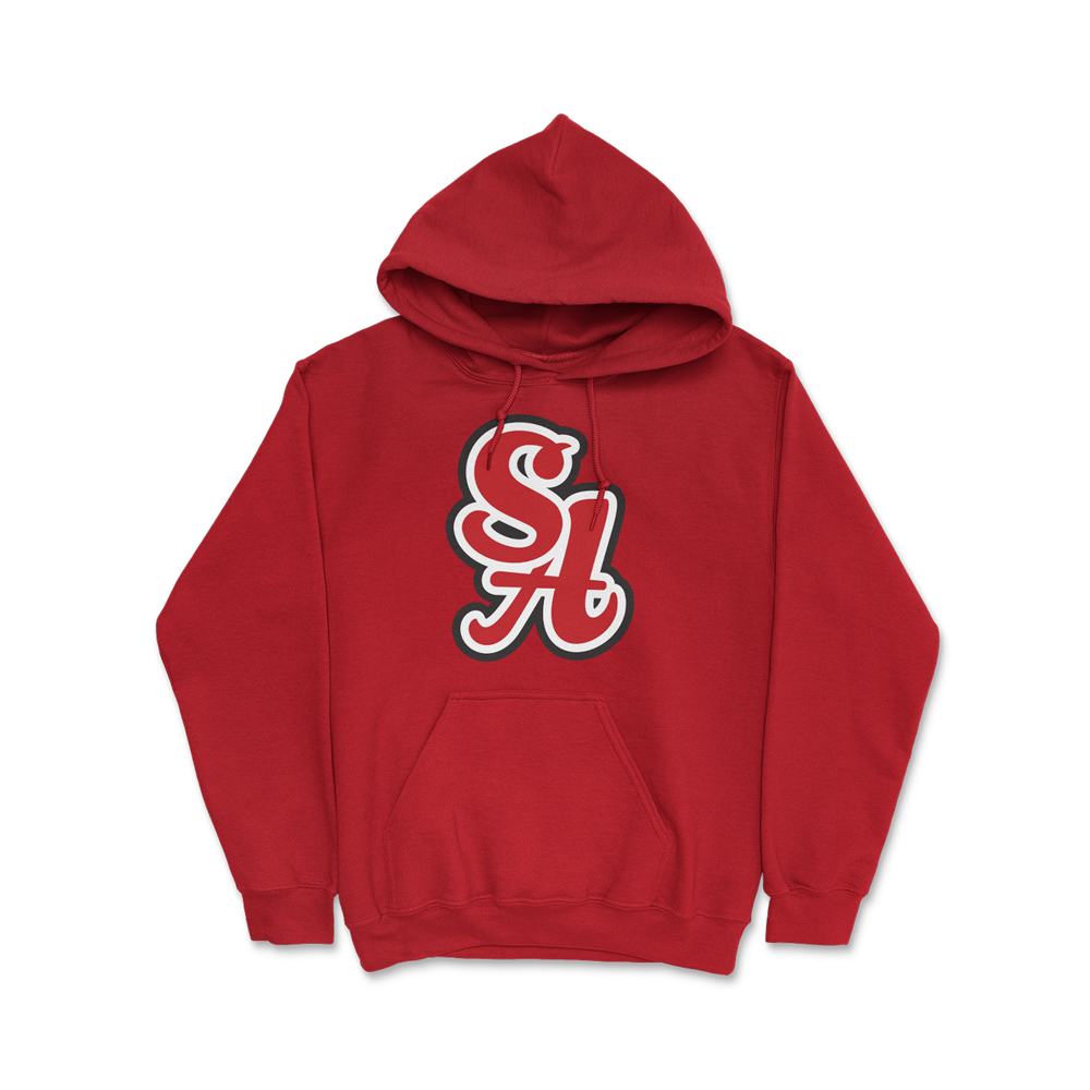 Santa Ana Pony Logo Hoodie (SA Red)