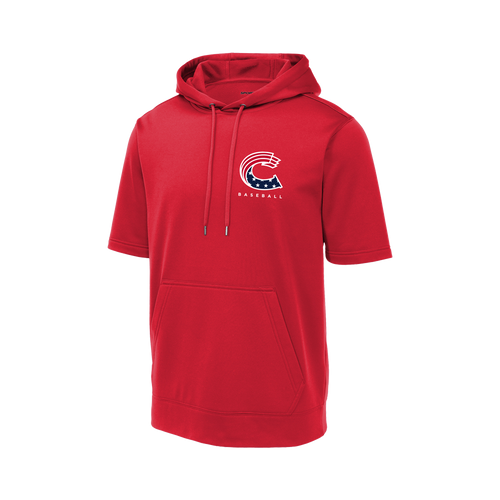 Crush Short Sleeve Poly Fleece Hoodie