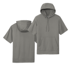 [Sport-Tek_YST251_ST251] Sport-Wick Fleece Short Sleeve Hooded Pullover