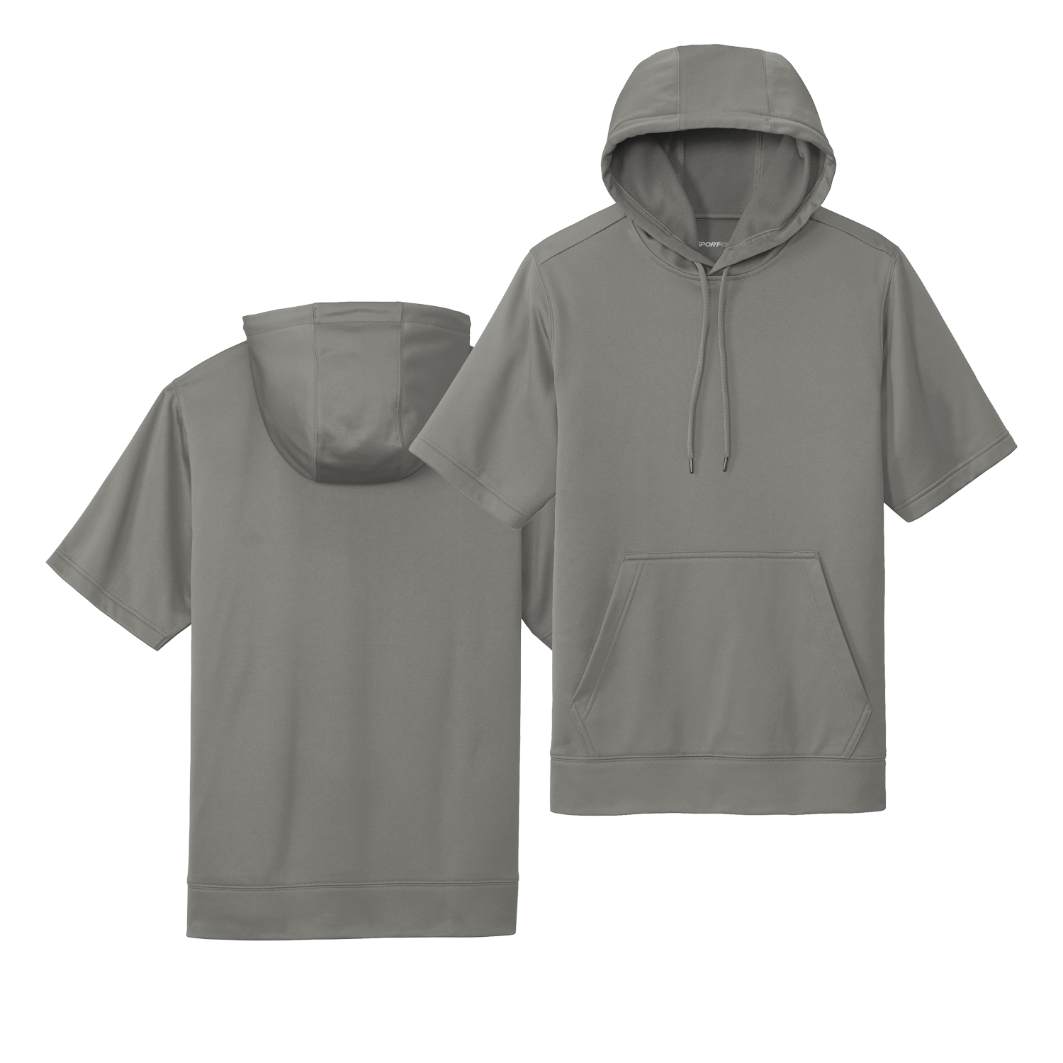[Sport-Tek_YST251_ST251] Sport-Wick Fleece Short Sleeve Hooded Pullover