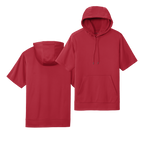 [Sport-Tek_YST251_ST251] Sport-Wick Fleece Short Sleeve Hooded Pullover