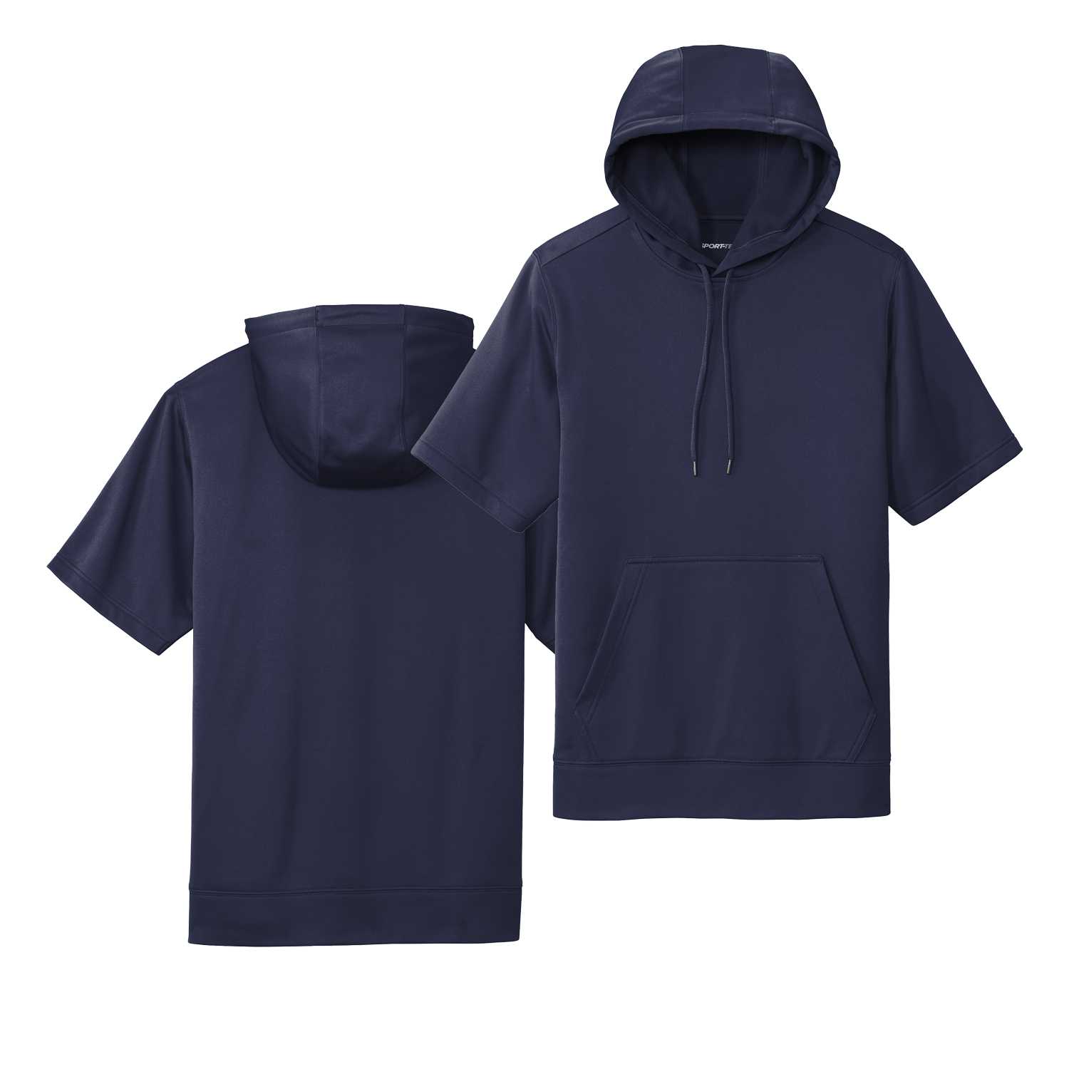 [Sport-Tek_YST251_ST251] Sport-Wick Fleece Short Sleeve Hooded Pullover
