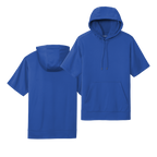 [Sport-Tek_YST251_ST251] Sport-Wick Fleece Short Sleeve Hooded Pullover