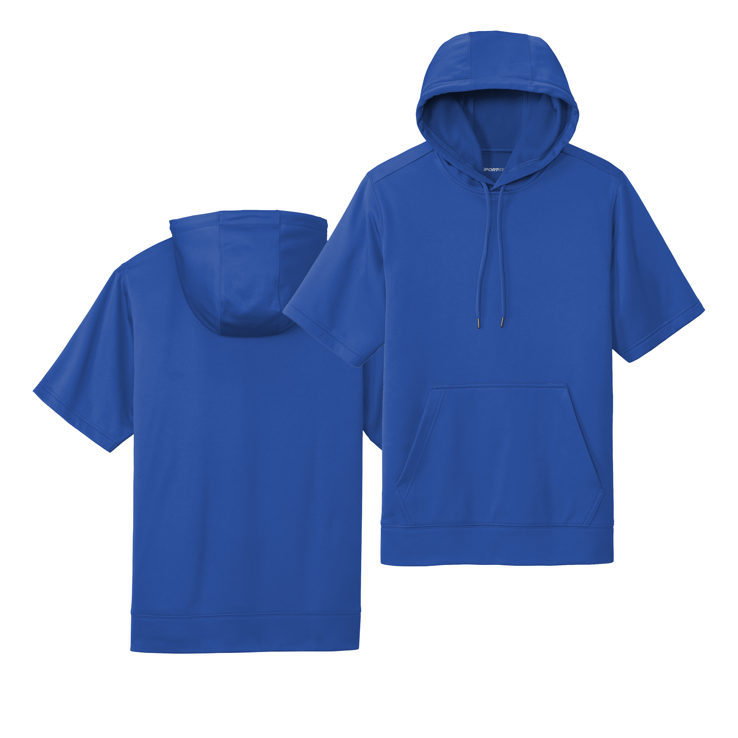 [Sport-Tek_YST251_ST251] Sport-Wick Fleece Short Sleeve Hooded Pullover