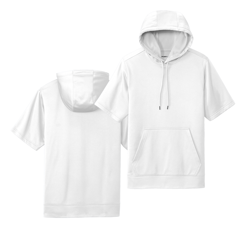 [Sport-Tek_YST251_ST251] Sport-Wick Fleece Short Sleeve Hooded Pullover