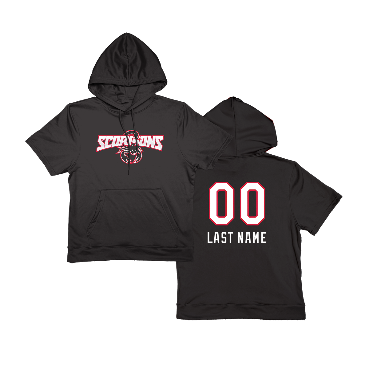Scorpions Short Sleeve Poly Fleece Hoodie