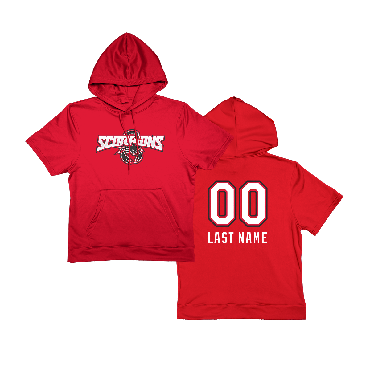 Scorpions Short Sleeve Poly Fleece Hoodie