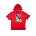 SA Football Short Sleeve Poly Fleece Hoodie