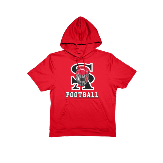 SA Football Short Sleeve Poly Fleece Hoodie