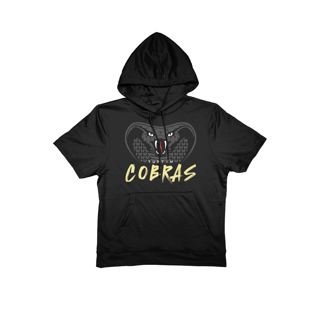 Tustin Cobras "Graffiti" Short Sleeve Poly Fleece Hoodie