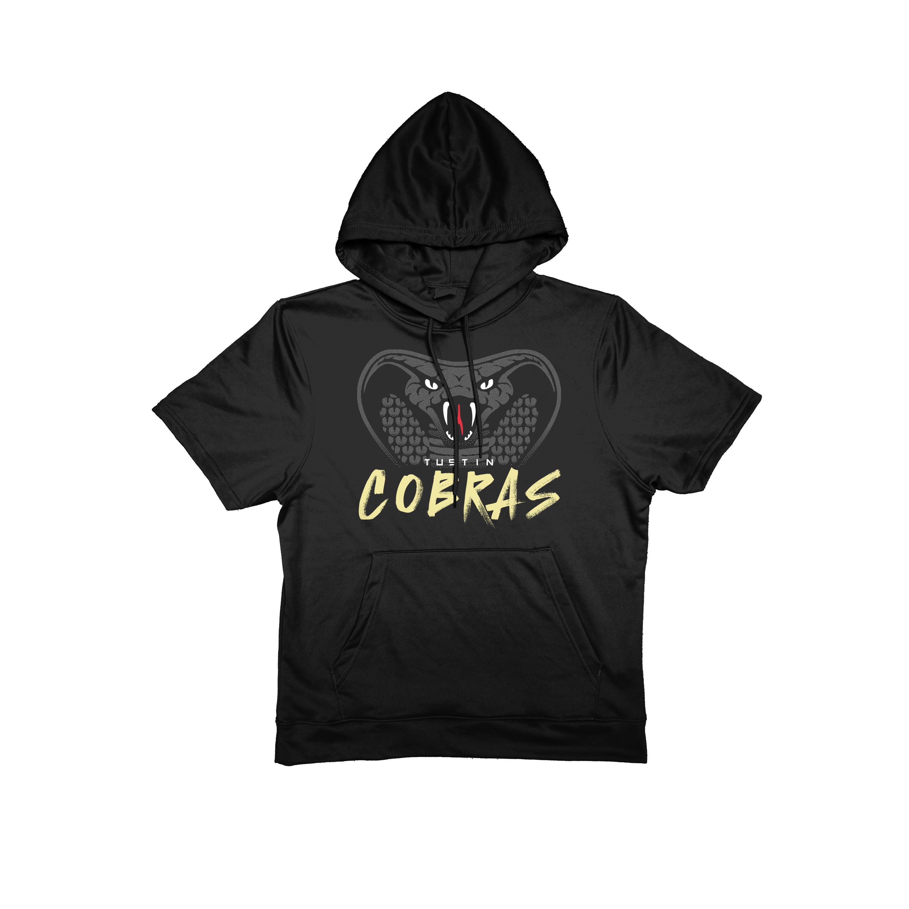 Tustin Cobras "Graffiti" Short Sleeve Poly Fleece Hoodie