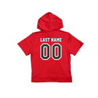 SA Football Short Sleeve Poly Fleece Hoodie