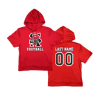 SA Football Short Sleeve Poly Fleece Hoodie