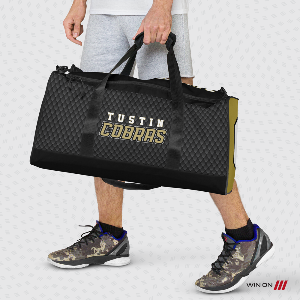 Tustin Cobras "Black Scales" Player Duffel Bag