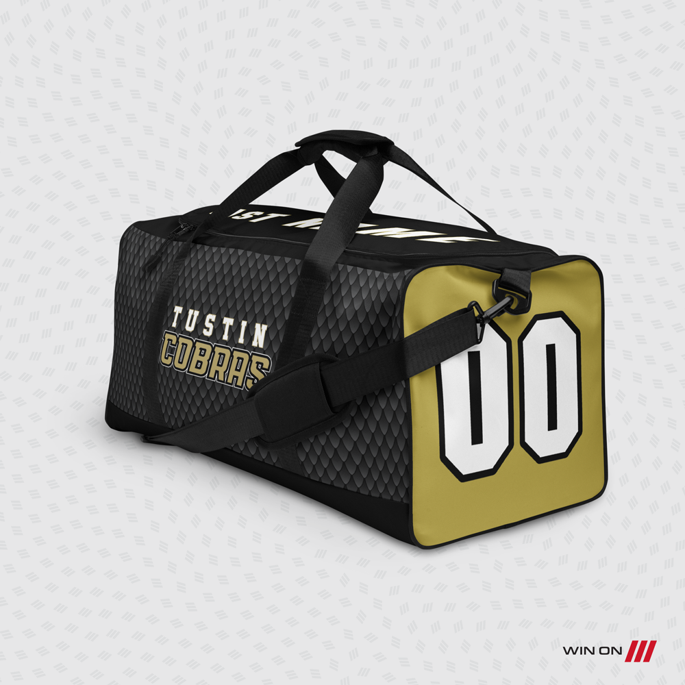 Tustin Cobras "Black Scales" Player Duffel Bag