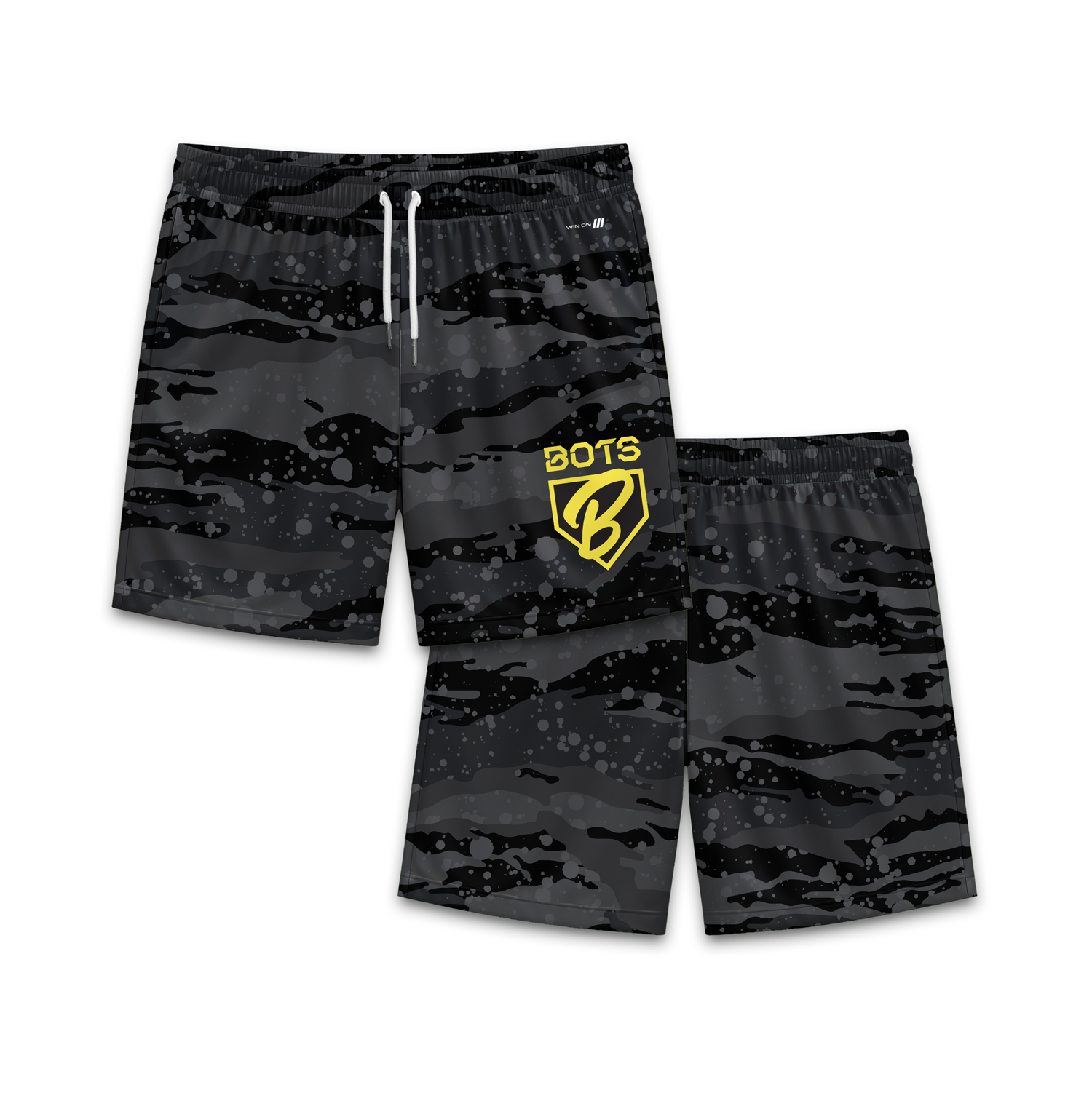 BOTS Camo Training Shorts (Black)