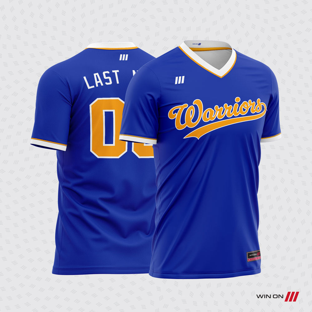 Warriors Poly Tee Jersey (V-Neck)